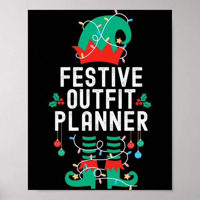 Christmas Elf Office Team Party Family Matching _1 Poster (Front)