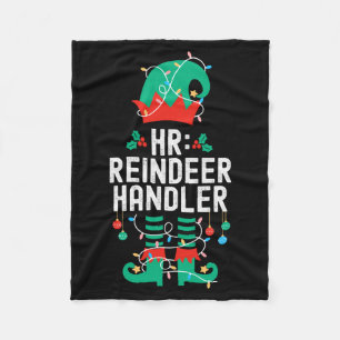 Christmas Elf Office Team Party Family Matching  Fleece Blanket