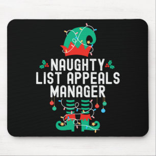 Christmas Elf Office Team Party Family Matching Mouse Pad