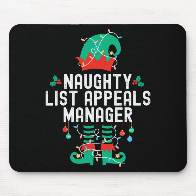 Christmas Elf Office Team Party Family Matching  Mouse Pad (Front)