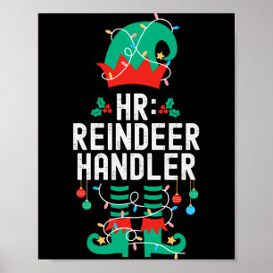 Christmas Elf Office Team Party Family Matching  Poster