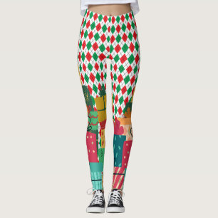Christmas-Elf On The Shelf Leggings In Presents