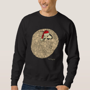 Christmas Elf Pangolin Endangered Animal Activism Sweatshirt