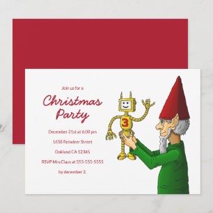 Christmas Elf Party Invitation