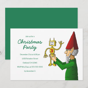 Christmas Elf Party Invitation