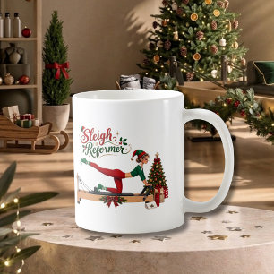 Christmas Elf Pilates Reformer Coffee Mug