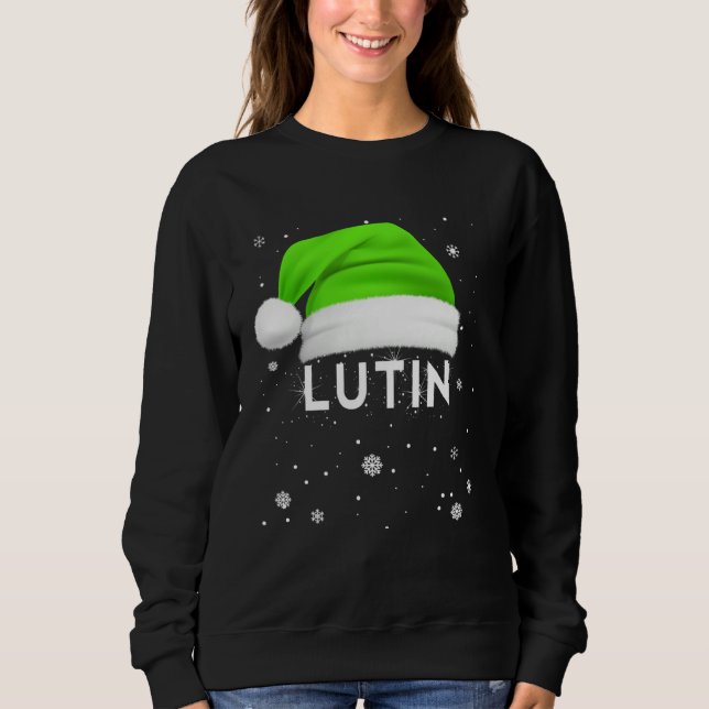 Christmas Elf Pyjamas  for Children Mom or Dad Sweatshirt (Front)