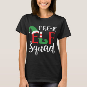 Christmas Elf Squad Pre K Teacher Top