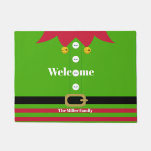 Christmas Elf Welcome Doormat