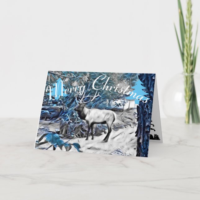 Christmas Elk Card (Front)