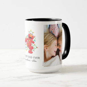 Christmas Elmo   Best Dad - Photo Mug