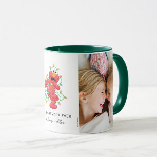 Christmas Elmo   Best Grandpa - Photo Mug