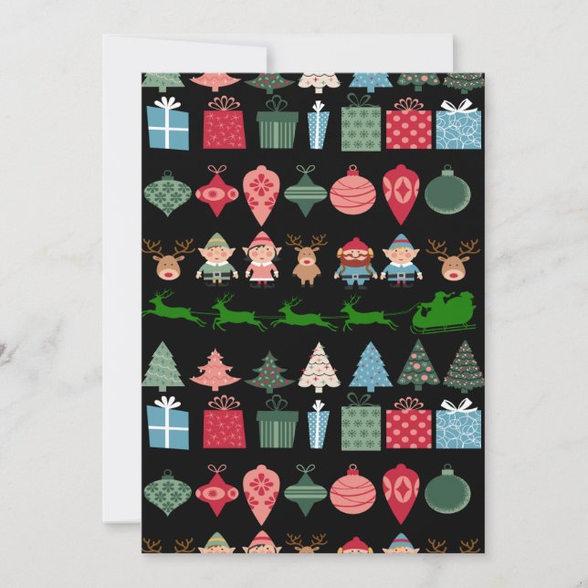 Christmas Elves and More Invitation (Front)