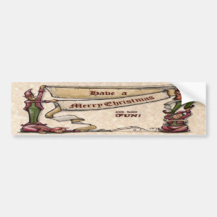 Christmas Elves Bumper Sticker