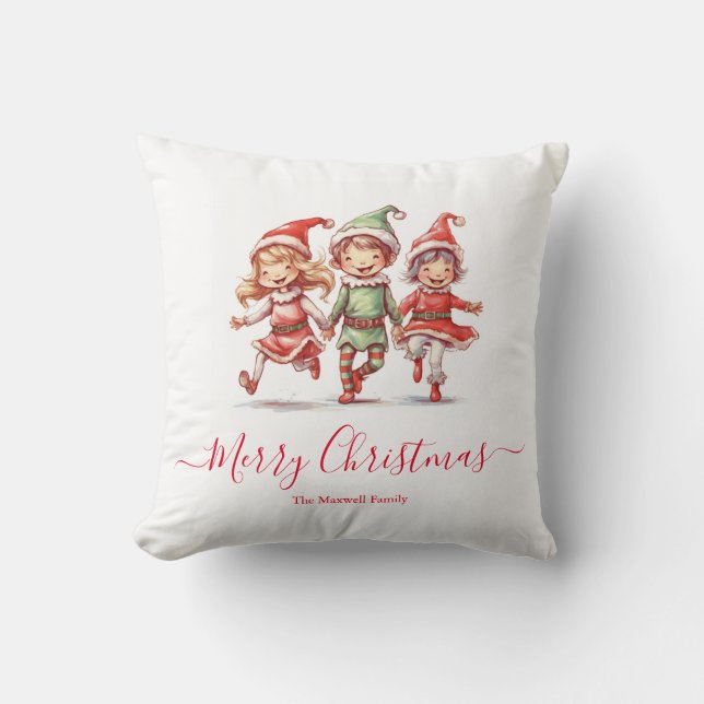 Christmas elves  cushion (Front)