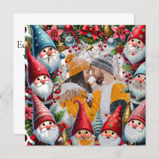 Christmas elves holiday border