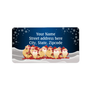 Christmas Elves Label