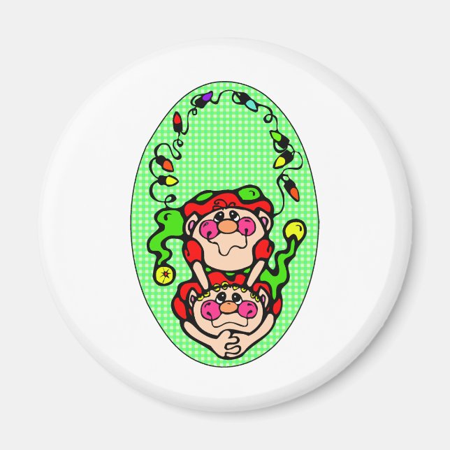 Christmas Elves Magnet (Front)
