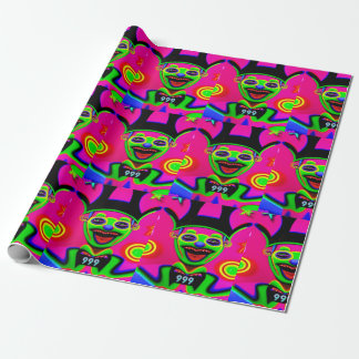 Christmas Elves neon Wrapping Paper