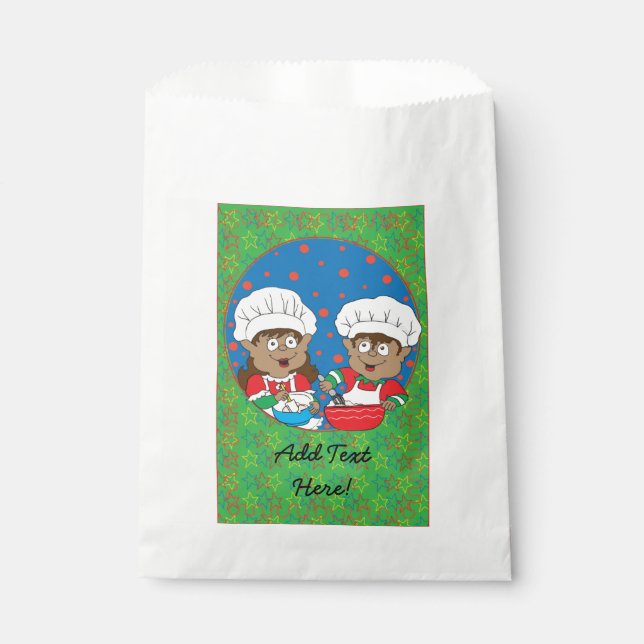 Christmas Elves of Colour Favour Bag (Front)