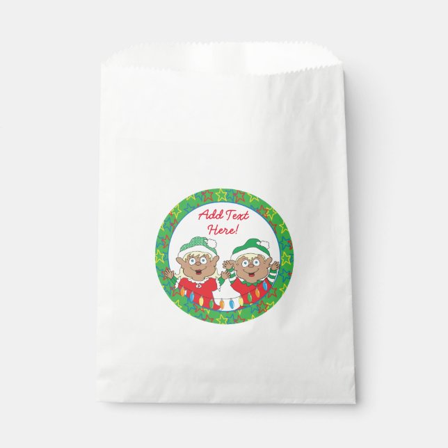 Christmas Elves of Colour Favour Bag (Front)