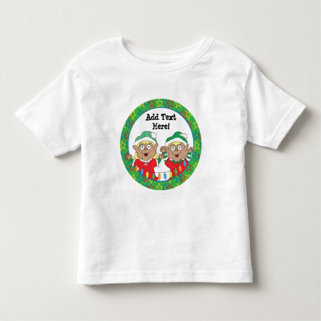 Christmas Elves of Colour Toddler T-Shirt (Front)