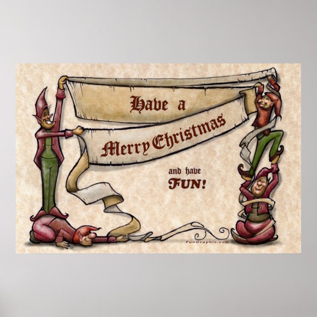 Christmas Elves Poster (Front)