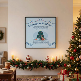 Christmas Embrace Love Poem Poster