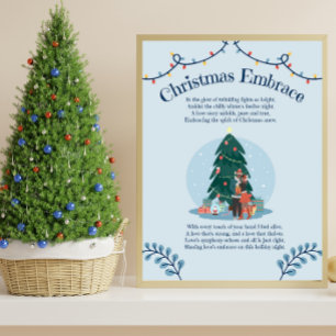 Christmas Embrace Love Poem Poster