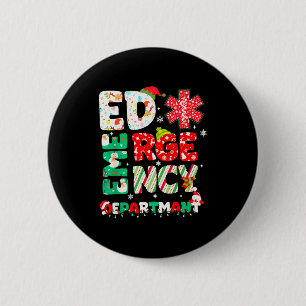 Christmas Emergency Room Er Rn Nurse Department He 6 Cm Round Badge