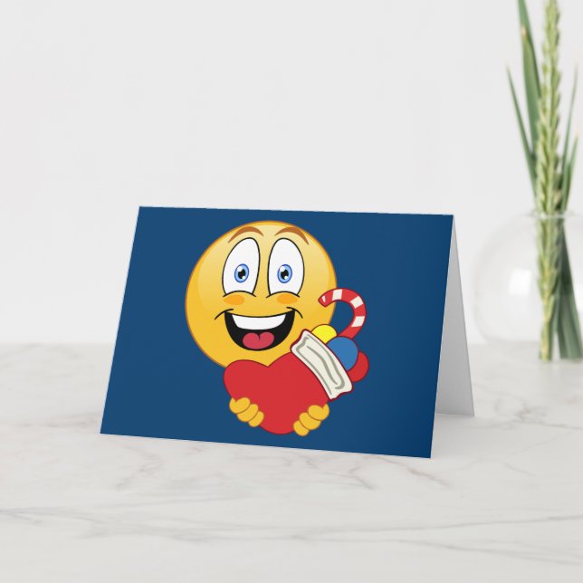 Christmas Emoji Holiday Card (Front)