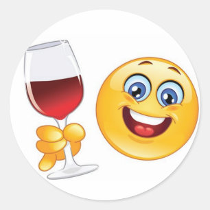christmas emoji sticker wine glass set of 20