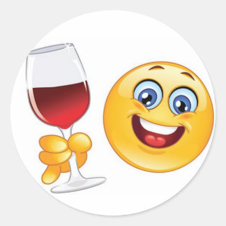 christmas emoji sticker wine glass set of 20