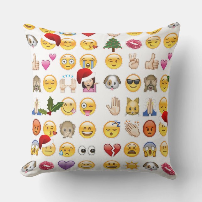 christmas emojis cushion (Front)