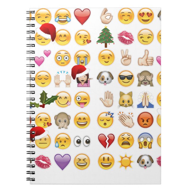 christmas emojis notebook (Front)