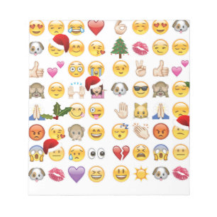 christmas emojis notepad