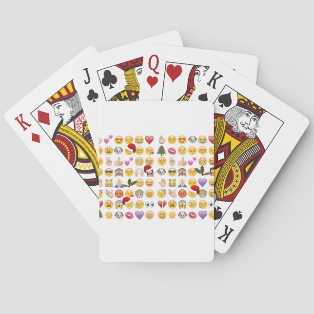 christmas emojis playing cards (Back)