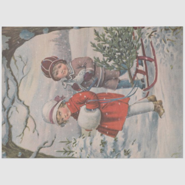 Christmas Emphera Series Design 8 Tissue Paper (Front)