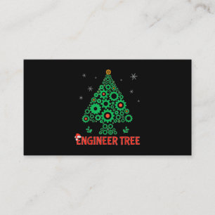 Christmas Engineer Tree Mechanical Engineering Enclosure Card