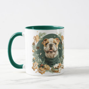Christmas English Bulldog Mug