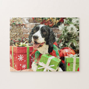 Christmas - English Springer Spaniel - Betsy Jigsaw Puzzle
