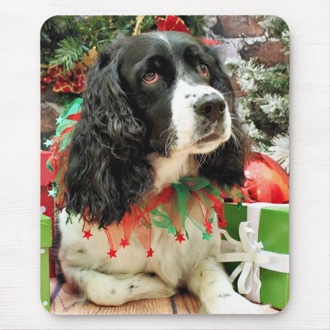 Christmas - English Springer Spaniel - Lucy Mouse Pad (Front)