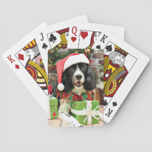 Christmas - English Springer Spaniel - Lucy Playing Cards