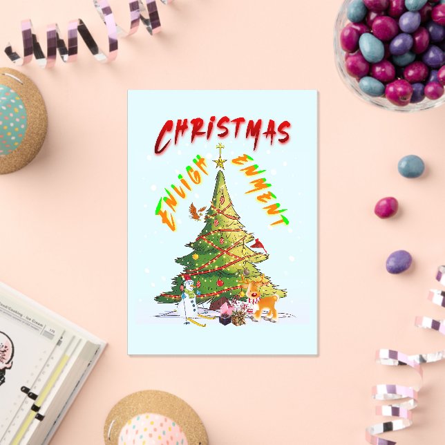 Christmas Enlightenment Acrylic Invitations (Insitu (Celebration))