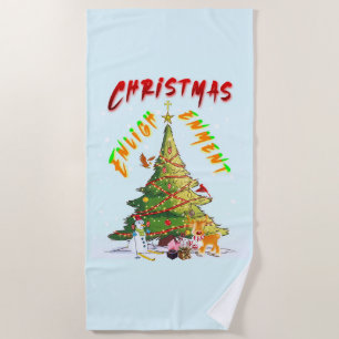 Christmas Enlightenment Beach Towel