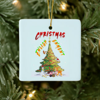 Christmas Enlightenment Ceramic Ornament