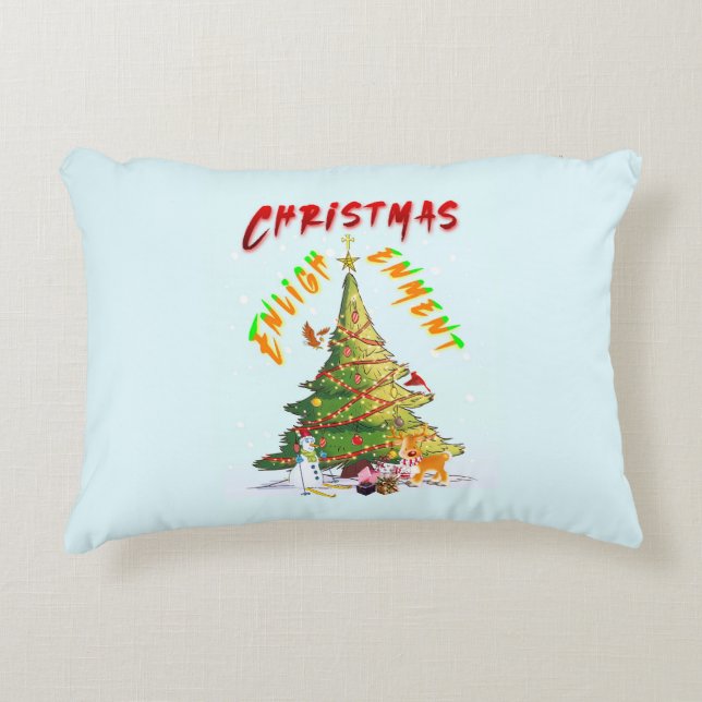 Christmas Enlightenment Decorative Cushion (Front)
