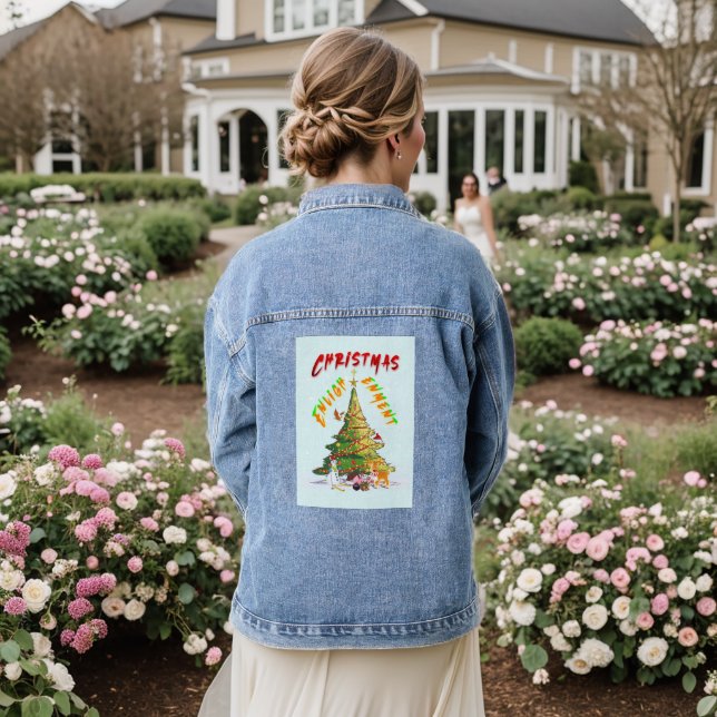 Christmas Enlightenment Denim Jacket (Wedding Back)