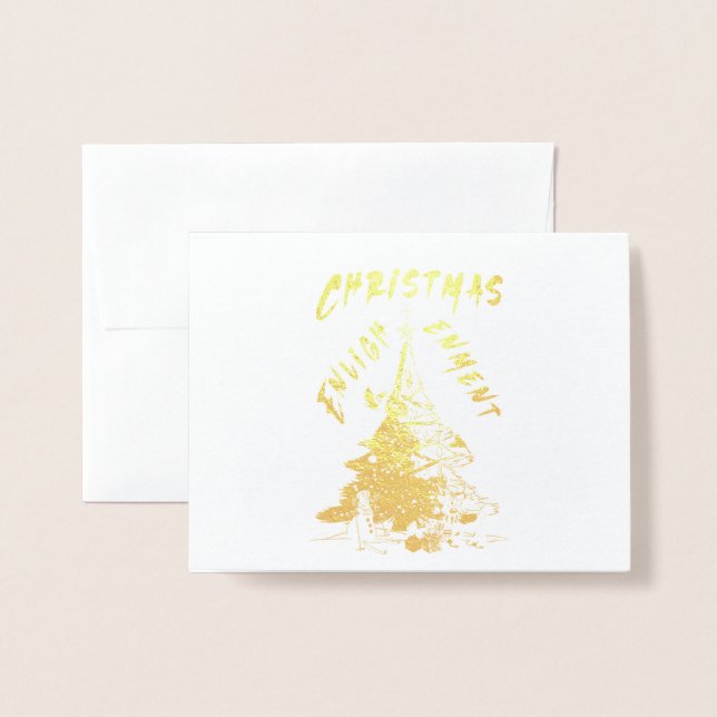 Christmas Enlightenment Foil Card (Front With Envelope)