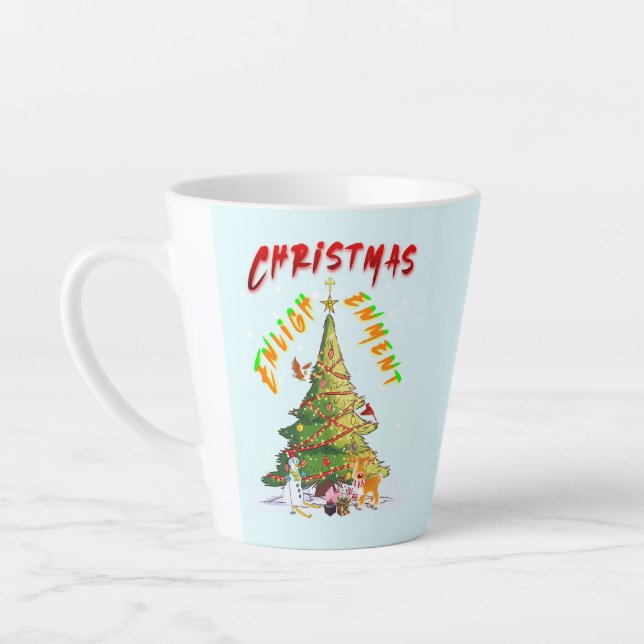 Christmas Enlightenment Latte Mug (Left)